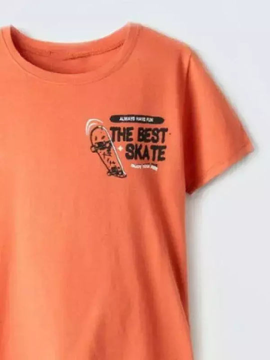 Kids' Set with Shorts Summer 2pcs Orange - Gray