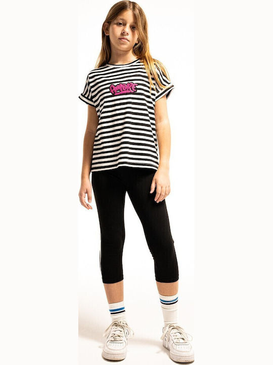 Evita Kids Set with Leggings White/Black 2 Pieces Evita Kids Set with Leggings White/Black 2 Pieces