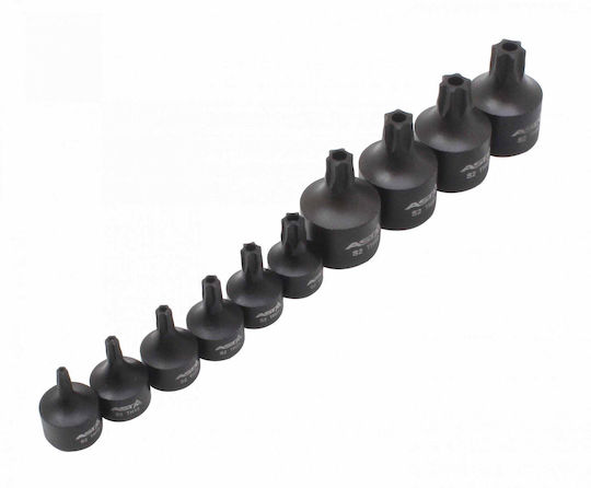 Set de biți Torx Impact 1/4" 3/8" cu orificiu