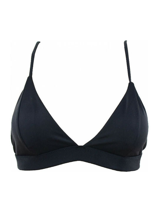 Bikini Σουτιέν C Cup με Ενίσχυση Μαύρο