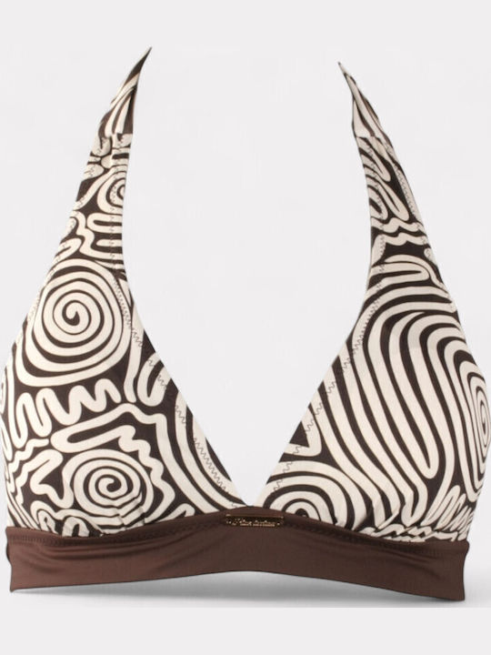 Set Bikini με Αφαιρούμενη Ενίσχυση Καφέ-εκρού