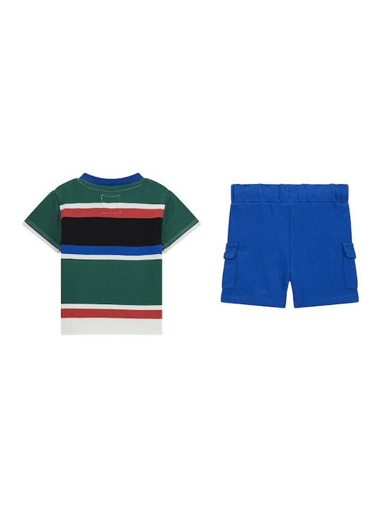 Kids' Set with Shorts Summer 2pcs Green, White