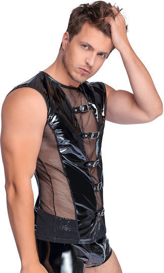 Black Level Sexy Ανδρικό Top Μαύρο