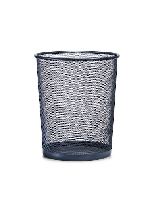 Waste Bin Waste Metallic Gray 29.5x29.5x35cm 1pcs