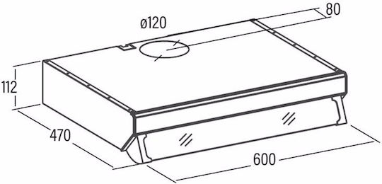 Cata F-2260 X Ελεύθερος Απορροφητήρας 60cm Inox