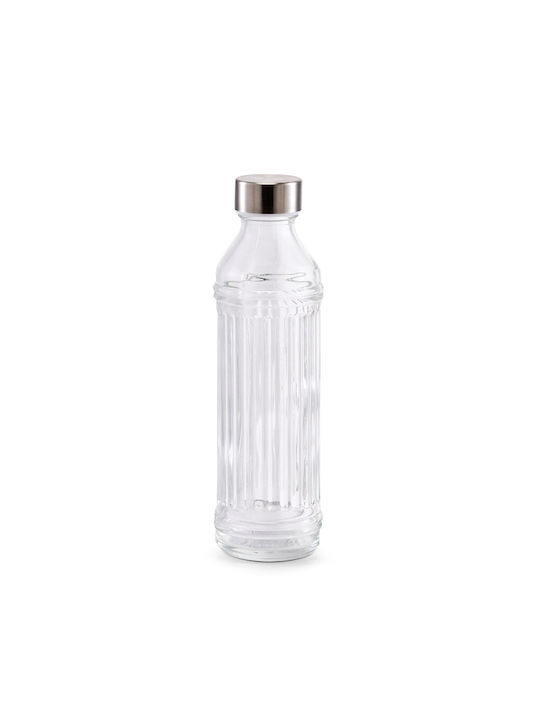 Bottle Water Glass with Screw Cap Transparent 500ml