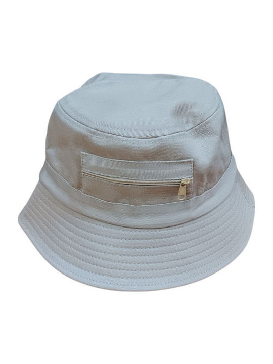Afoi Giannakopouloi Fabric Men's Hat Bucket Style Beige