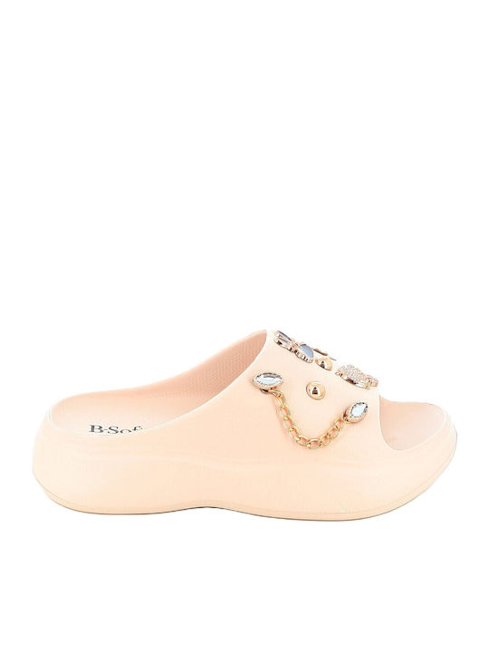 Women's Slides Beige