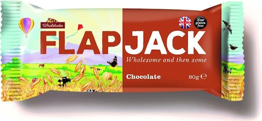 Wholebake Oat Energy Bar Flapjack with Chocolate 80gr