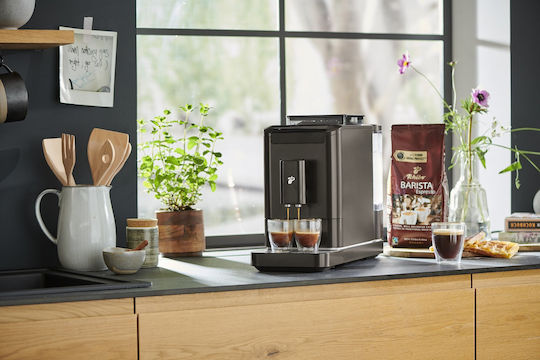 Tchibo Esperto2 Caffe Автоматична Еспресо Кафемашина 1470W Налягане 19bar с Мелачка Черна 650614