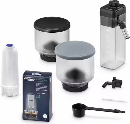 De'Longhi Rivelia Automatic Espresso Machine 1450W Pressure 19bar for Cappuccino with Grinder White