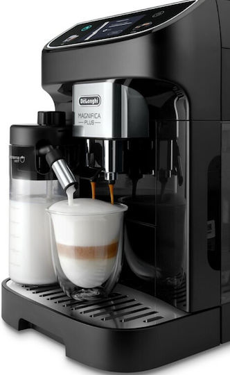 De'Longhi Magnifica Plus Automatic Espresso Machine 1450W Pressure 15bar for Cappuccino with Grinder Black