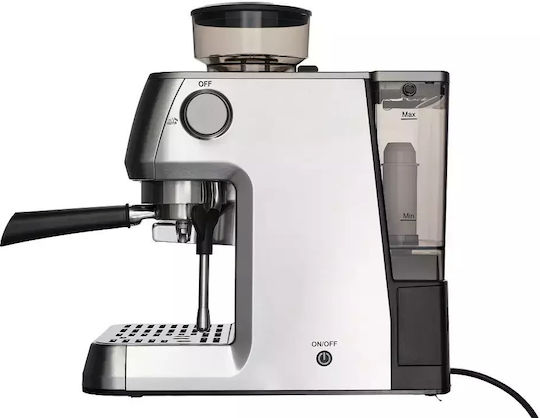 Solis Grind & Infuse Perfetta 1019 Automat Espressoare 1620W Presiune 16bar cu Râșniță Argintie SO200