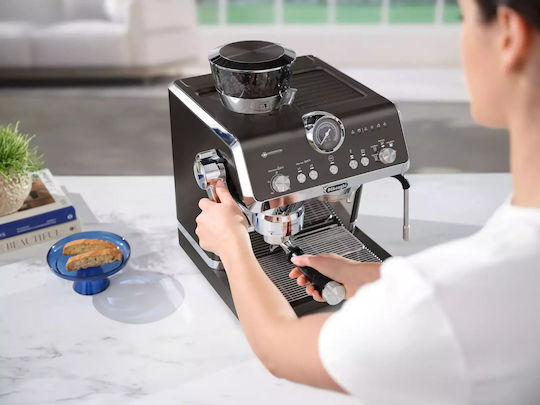 De'Longhi La Specialista Opera Автоматична Еспресо Кафемашина 1550W Налягане 19bar Сив EC9555.BK
