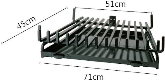 Zogometal Metallic Fireplace Grate 71x45cm