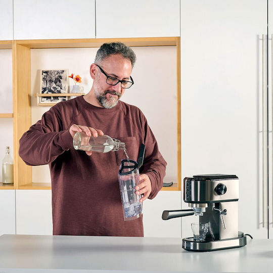 Black & Decker Μηχανή Espresso 1350W Πίεσης 20bar Μαύρη ES9200090B