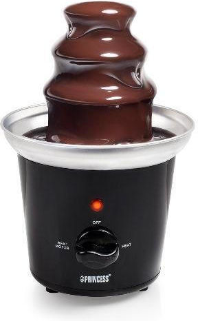 Princess Black Chocolate Fountain with 3 Flats 32W 15.4x15.4x24.5cm