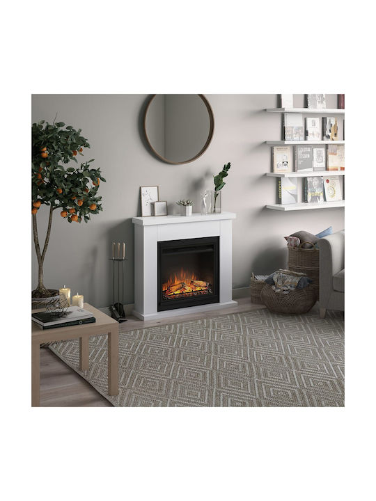 Tagu Wall Mounted Electric Fireplace 1500W White