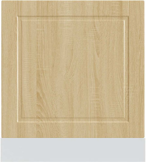 Vidaxl Панел за съдомиялна машина Porto Sonoma Oak 60x1.5x67 см