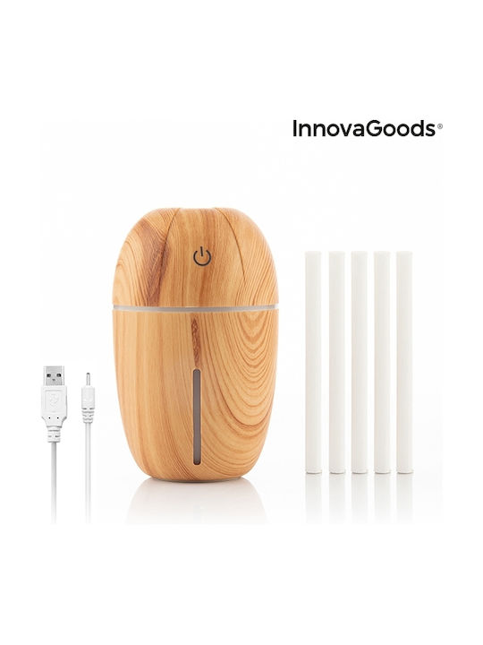 InnovaGoods LED Устройство за ароматерапия Ултразвуков Honey Pine Бежов 180мл V0101197