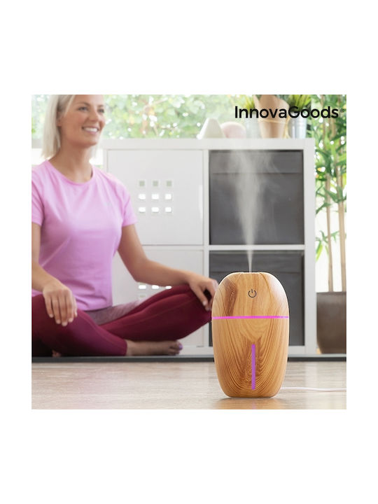 InnovaGoods LED Устройство за ароматерапия Ултразвуков Honey Pine Бежов 180мл V0101197