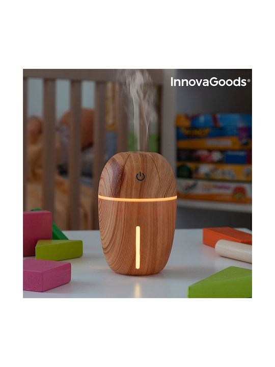 InnovaGoods LED Устройство за ароматерапия Ултразвуков Honey Pine Бежов 180мл V0101197