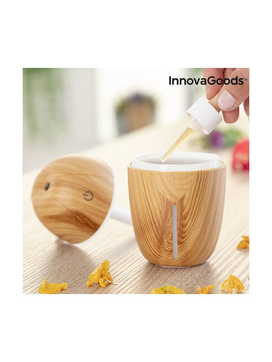 InnovaGoods LED Устройство за ароматерапия Ултразвуков Honey Pine Бежов 180мл V0101197