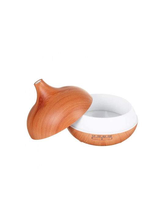 Led Ultrasonic Aromatherapy Diffuser AJ-505YB with Timer Brown 8W