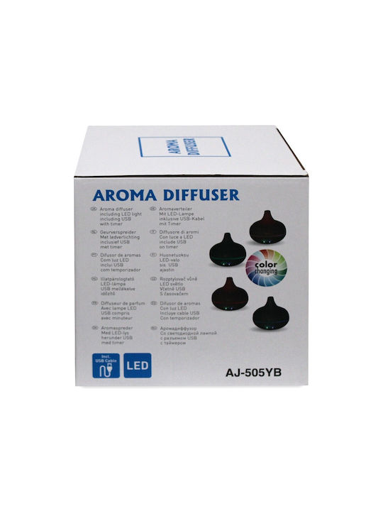 Led Ultrasonic Aromatherapy Diffuser AJ-505YB with Timer Brown 8W