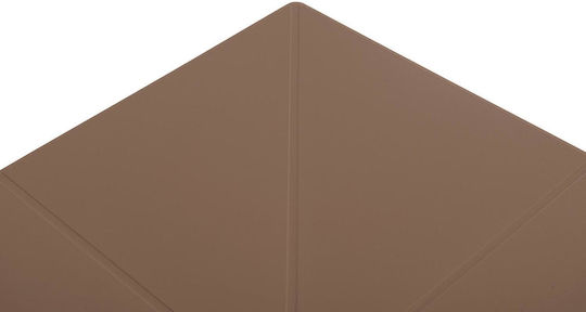 Catering Table for Small Outdoor Spaces Made of Polypropylene Foldable Terrin Cappuccino 60.5x60.5x75cm