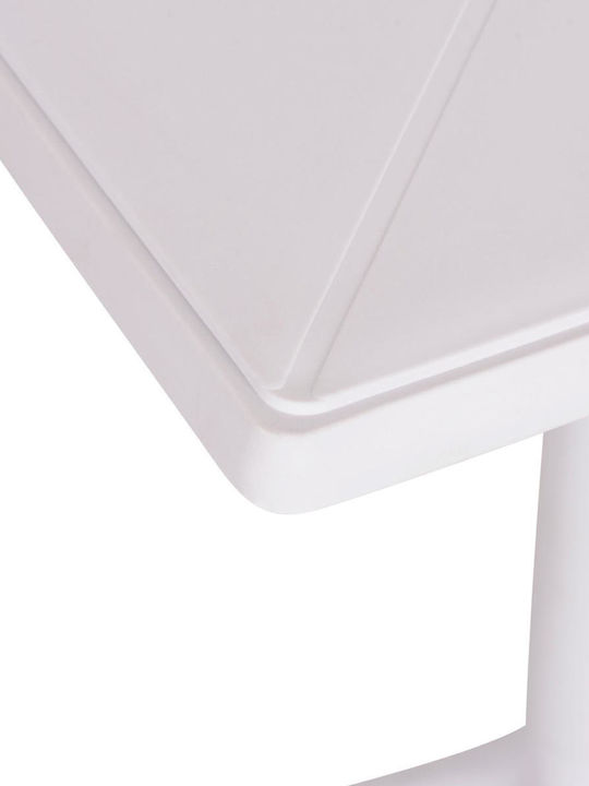 Tisch Zusammenklappbar Terrin White 60.5x60.5x76.5cm