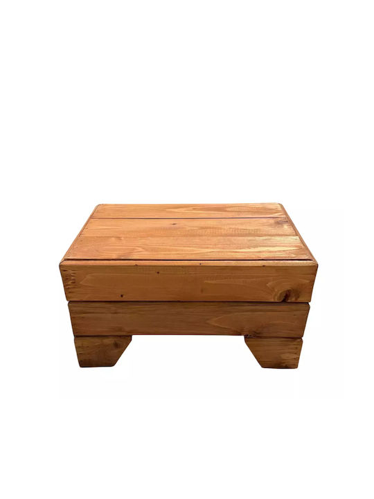 Sitting Room Outdoor Free Standing Wood Table Brown 60x40x35cm