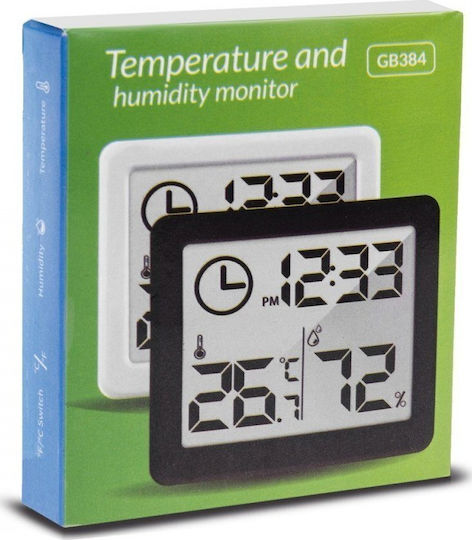 Green Blue GB384B Wireless Digital Weather Station Tabletop Black