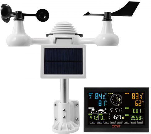 Vevor TYNQ75VAWIFI7T9PDV2 Wireless Digital Weather Station Tabletop