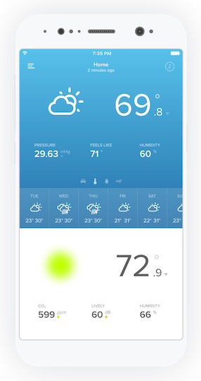 Netatmo Weather Station Wireless Digital Weather Station Tabletop Silver