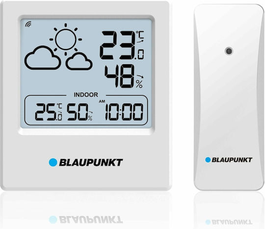 Blaupunkt WS10WH Wireless Stație meteorologică Digital De masă Alb Blaupunkt WS10WH Wireless Stație meteorologică Digital De masă Alb