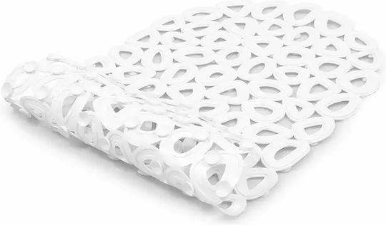 Homely Bathtub Anti-Slip Mat Eco 68x35cm Recycled PVC White