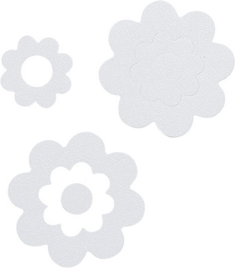 Sealskin Bathflower Bathtub Non-slips Flowers White 13.5x13.5εκ. 7pcs