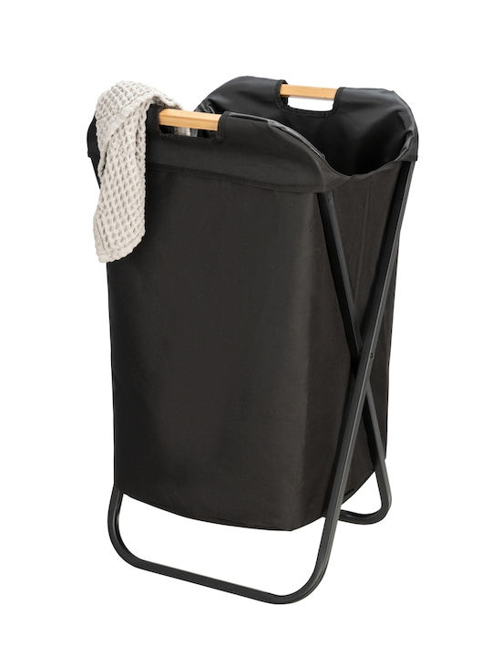 Wenko Loft Laundry Basket Metallic 41x41x42cm Black