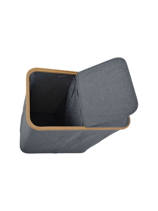 Ankor Fabric Laundry Basket 105lt with Cap 54x33x59cm Gray