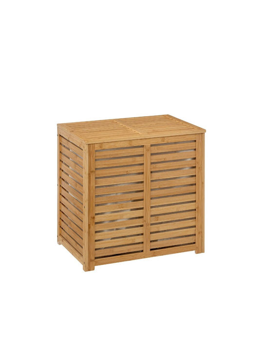 Atmosphera Coș de Rufe Bambus 100l cu Capac 60x40x58cm Maro