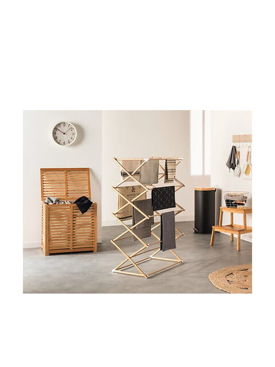 Atmosphera Coș de Rufe Bambus 100l cu Capac 60x40x58cm Maro