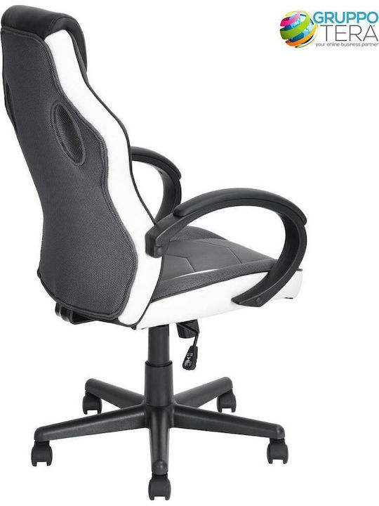 Bakaji 02815940 Καρέκλα Gaming Δερματίνης Μαύρο / Λευκό