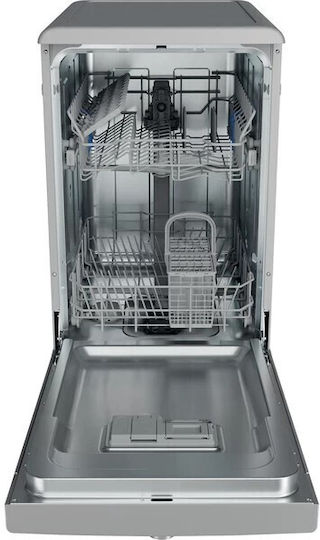 Indesit Freistehender Geschirrspüler für 9 Gedecke B45xH85cm Inox