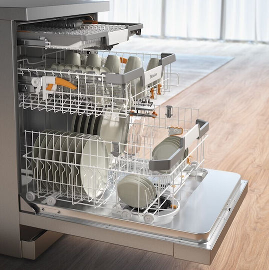 Miele Freistehender Geschirrspüler mit Wi-Fi für 14 Gedecke B59.8xH84.5cm Inox Autodos