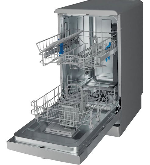 Indesit Ελεύθερο Πλυντήριο Πιάτων για 10 Σερβίτσια Aqua Stop Π45xY85εκ. Inox