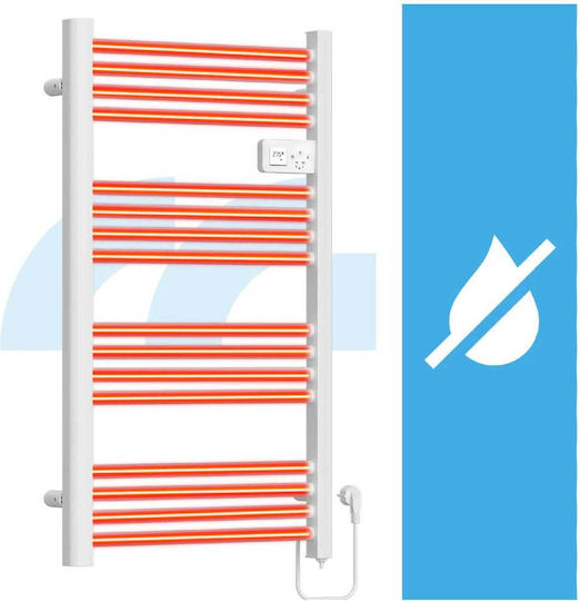 MalTec Ηλεκτρική Πετσετοκρεμάστρα 500W 97x53.5cm Λευκή