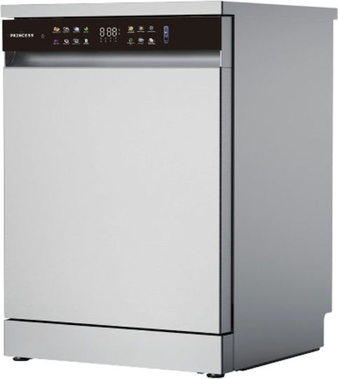 Princess Ελεύθερο Πλυντήριο Πιάτων για 15 Σερβίτσια Dual Wash Π60xY84εκ. Inox
