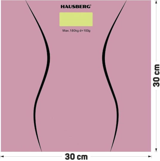 Hausberg Ψηφιακή Ζυγαριά Κουζίνας έως 2kg Ροζ