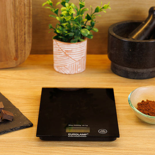 Eurolamp Digital Kitchen Scale Up To 5kg Black